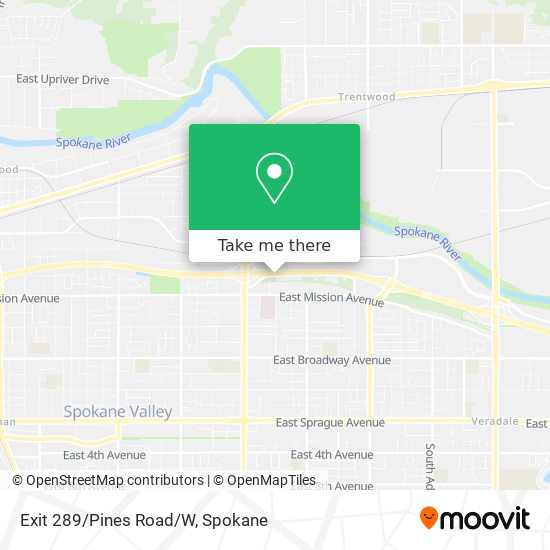 Mapa de Exit 289/Pines Road/W