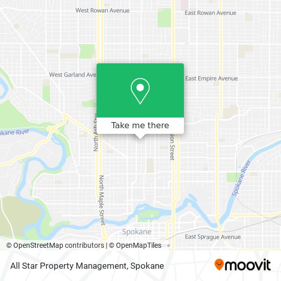 All Star Property Management map