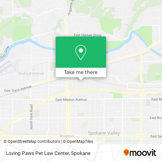 Mapa de Loving Paws Pet Law Center