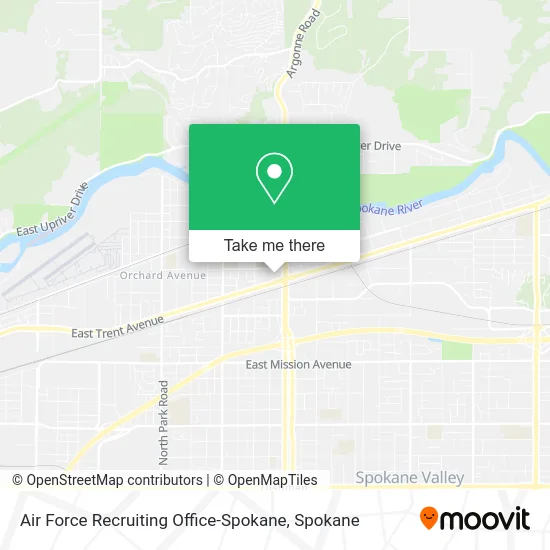 Air Force Recruiting Office-Spokane map