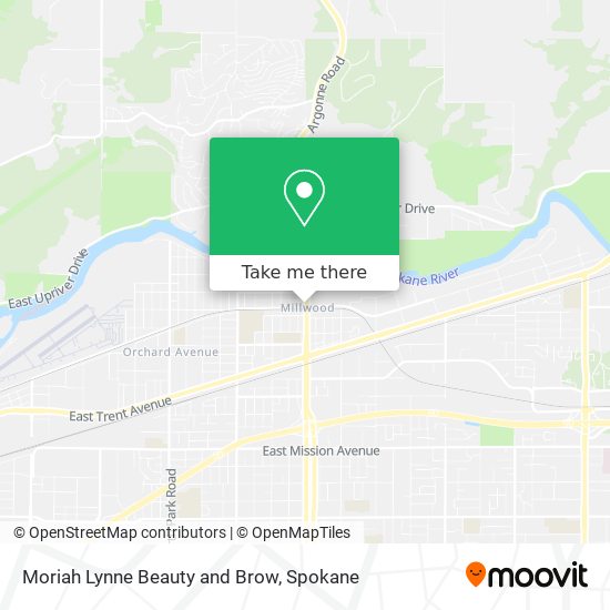 Moriah Lynne Beauty and Brow map