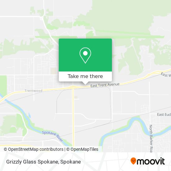 Grizzly Glass Spokane map