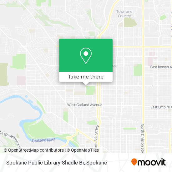 Spokane Public Library-Shadle Br map