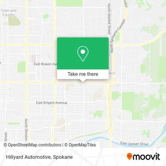 Hillyard Automotive map