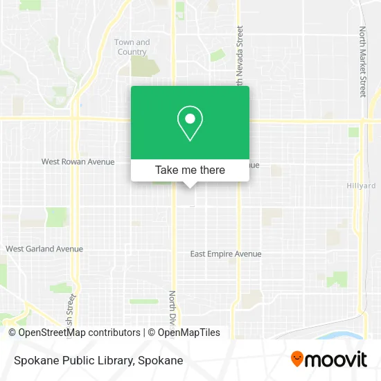 Spokane Public Library map