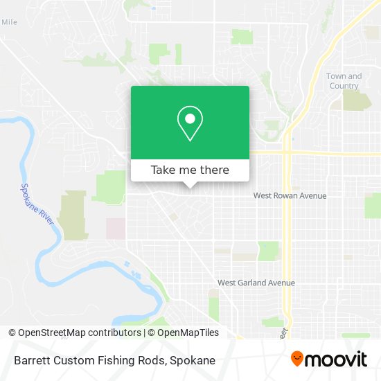 Mapa de Barrett Custom Fishing Rods
