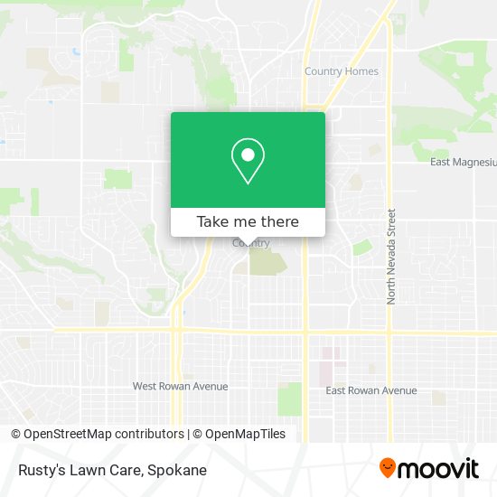 Rusty's Lawn Care map