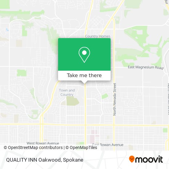 QUALITY INN Oakwood map