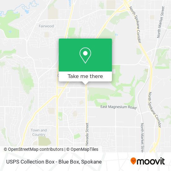 USPS Collection Box - Blue Box map