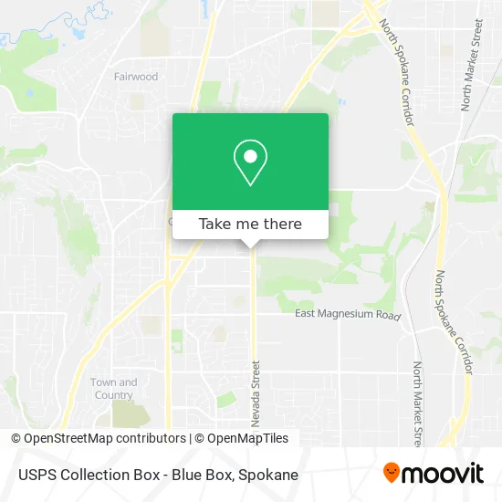 USPS Collection Box - Blue Box map