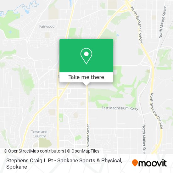 Mapa de Stephens Craig L Pt - Spokane Sports & Physical