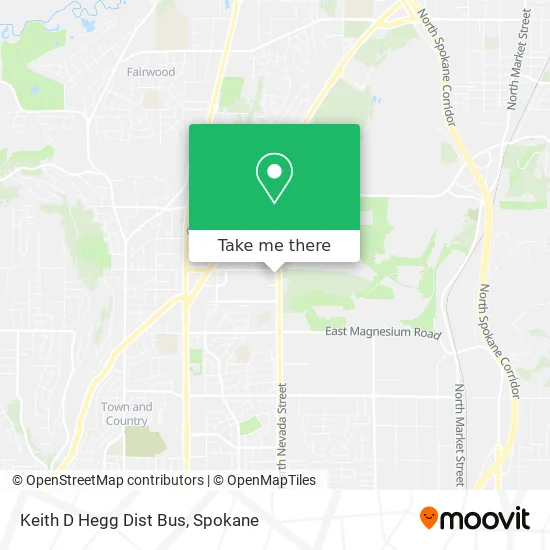 Keith D Hegg Dist Bus map