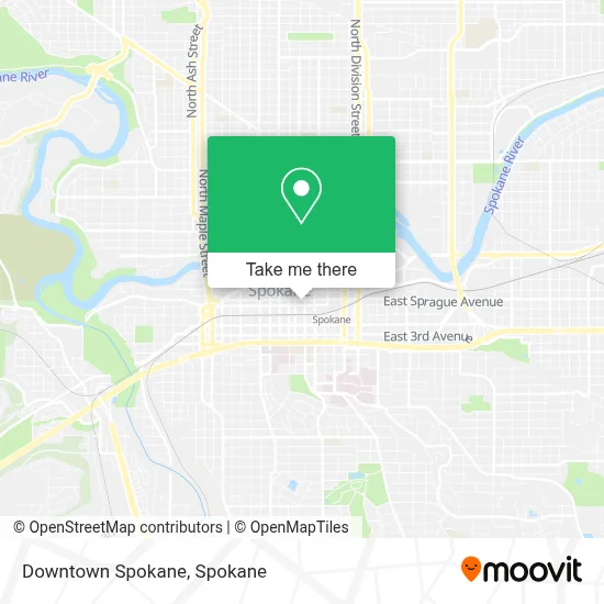 Downtown Spokane map