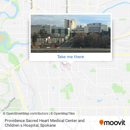 Providence Sacred Heart Medical Center and Children s Hospital map