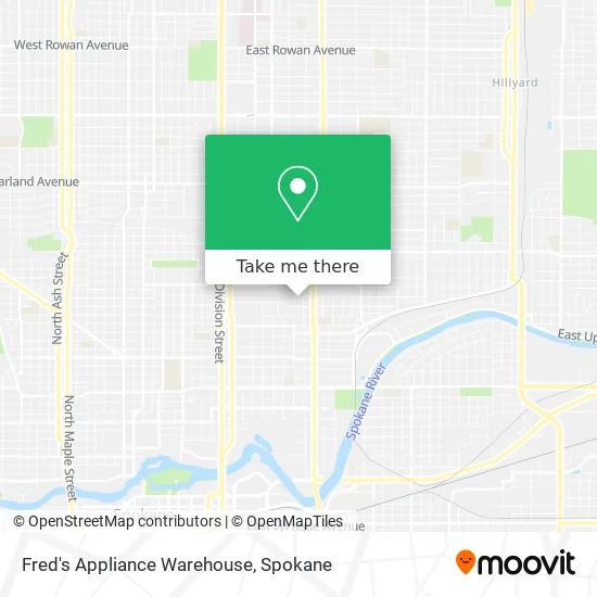 Fred's Appliance Warehouse map