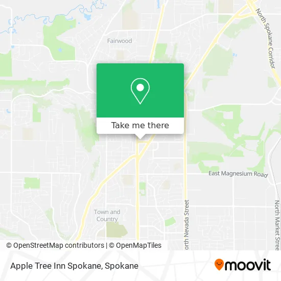 Mapa de Apple Tree Inn Spokane