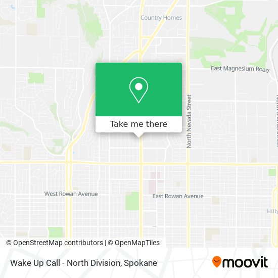 Wake Up Call - North Division map