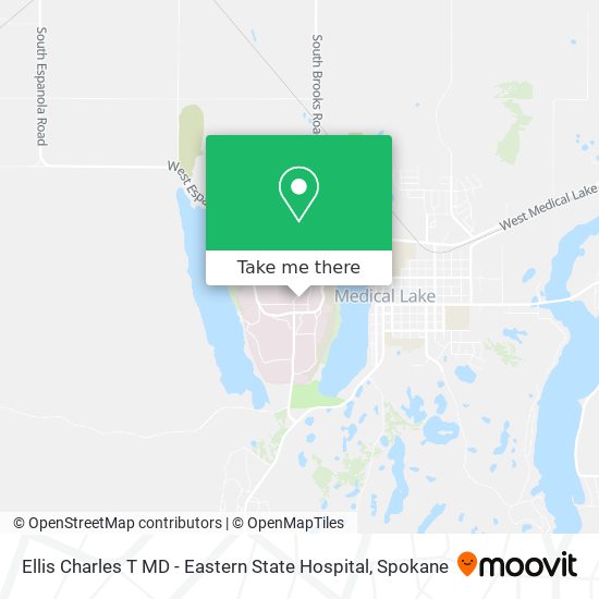 Ellis Charles T MD - Eastern State Hospital map