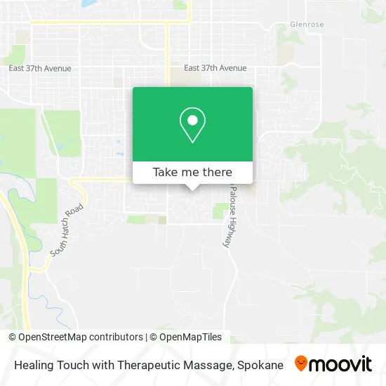 Healing Touch with Therapeutic Massage map