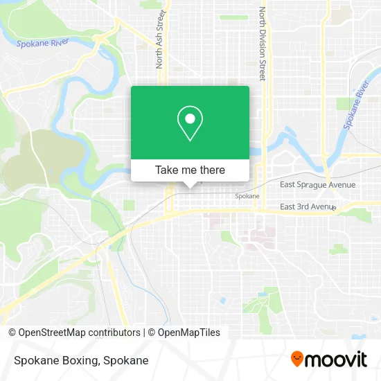 Mapa de Spokane Boxing