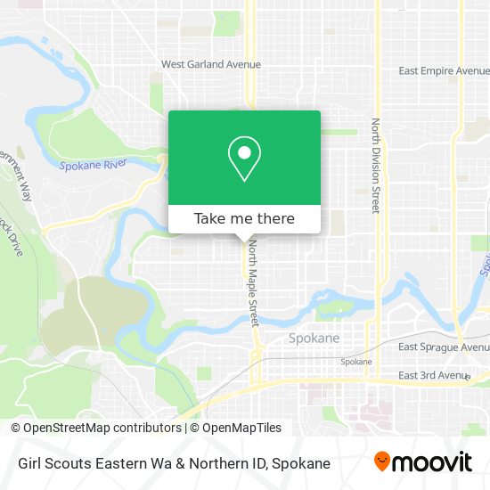 Girl Scouts Eastern Wa & Northern ID map