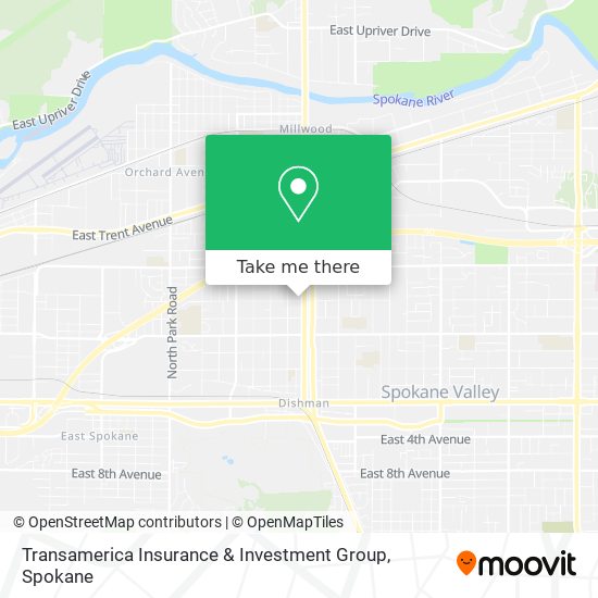 Transamerica Insurance & Investment Group map