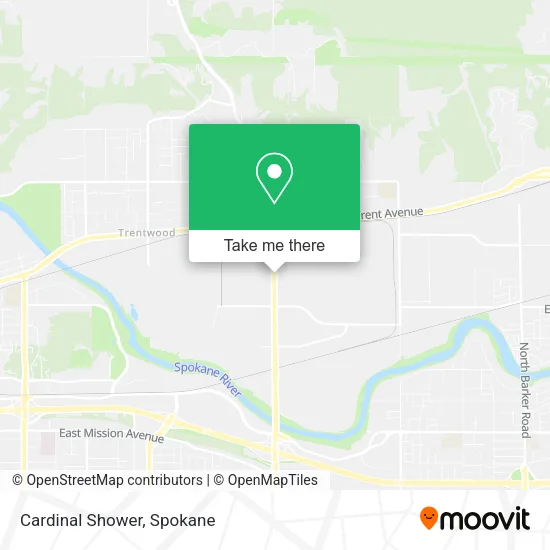 Cardinal Shower map
