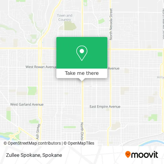 Zullee Spokane map