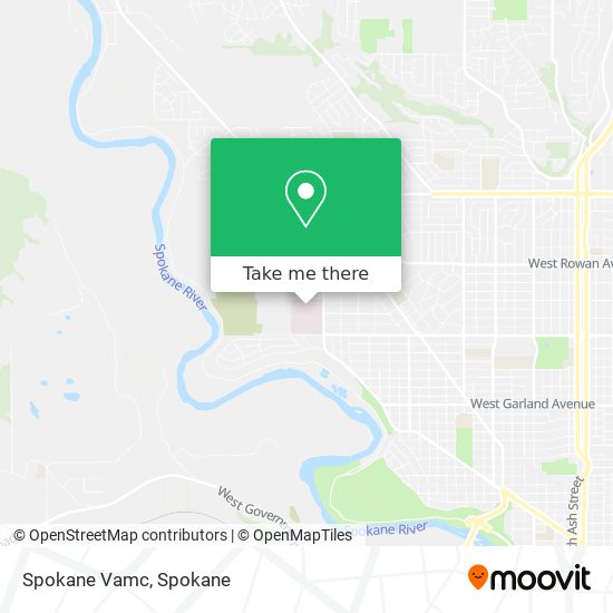 Mapa de Spokane Vamc