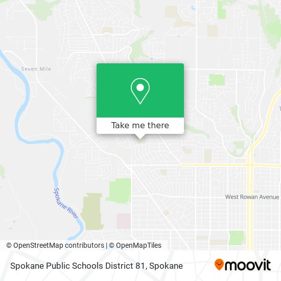 Mapa de Spokane Public Schools District 81