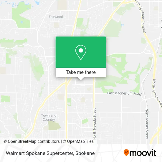 Mapa de Walmart Spokane Supercenter