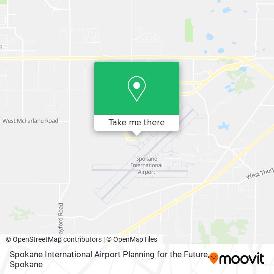 Spokane International Airport Planning for the Future map