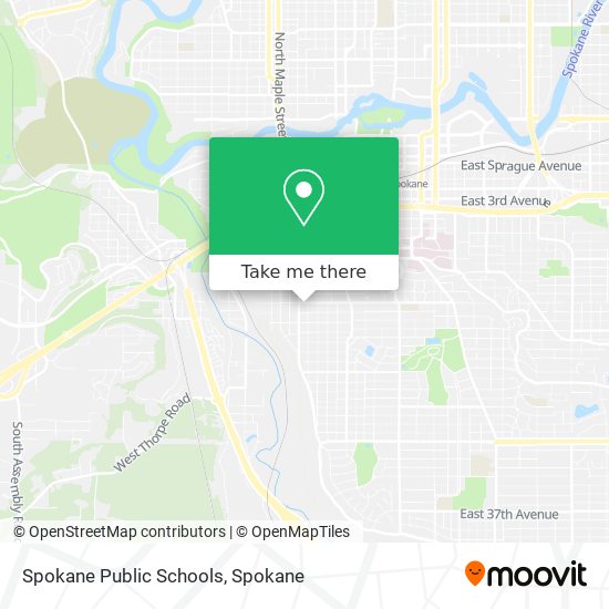 Mapa de Spokane Public Schools