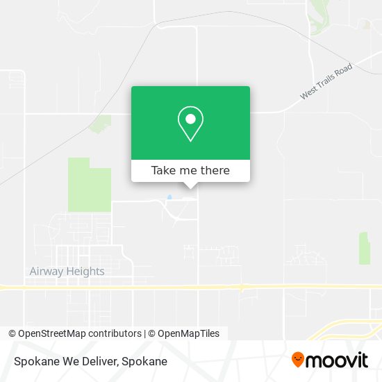 Spokane We Deliver map