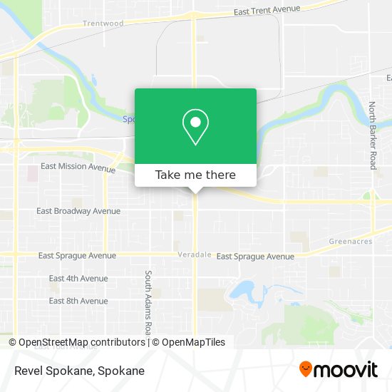 Revel Spokane map
