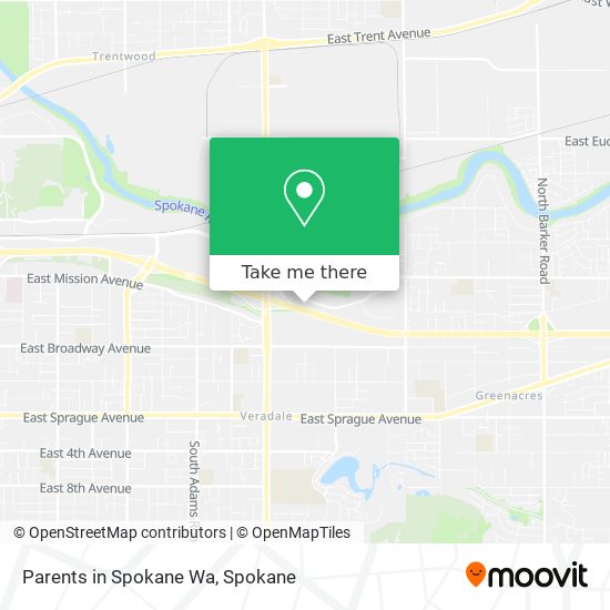 Parents in Spokane Wa map