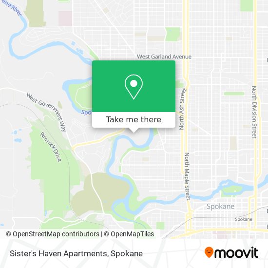 Sister's Haven Apartments map