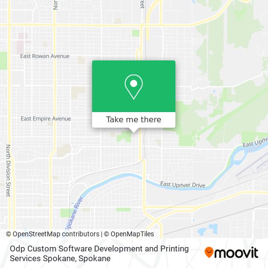 Odp Custom Software Development and Printing Services Spokane map