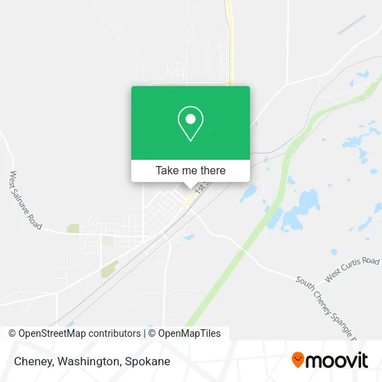Cheney, Washington map