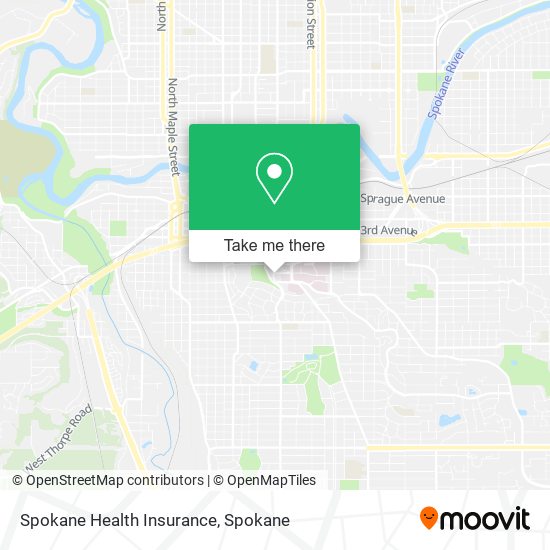 Spokane Health Insurance map