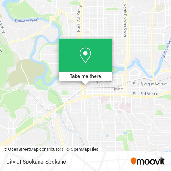 City of Spokane map