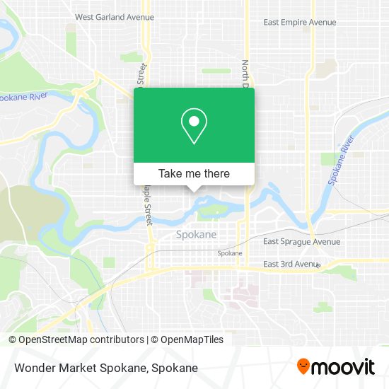 Wonder Market Spokane map