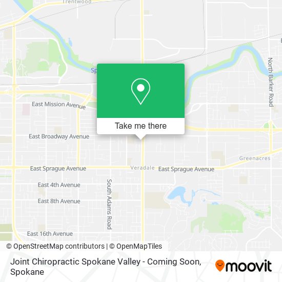 Mapa de Joint Chiropractic Spokane Valley - Coming Soon