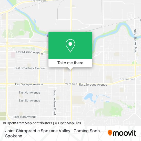 Joint Chiropractic Spokane Valley - Coming Soon map