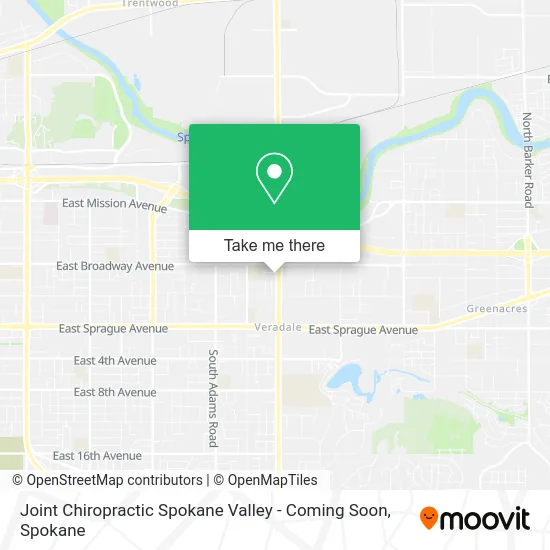 Joint Chiropractic Spokane Valley - Coming Soon map