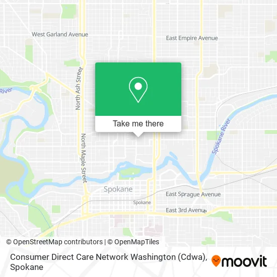 Mapa de Consumer Direct Care Network Washington (Cdwa)