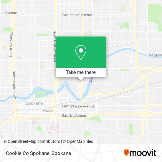 Mapa de Cookie Co Spokane