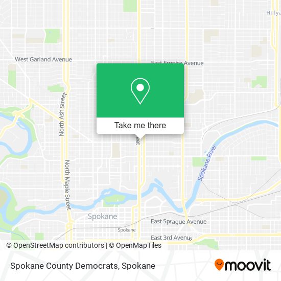 Mapa de Spokane County Democrats