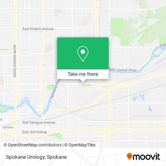 Spokane Urology map