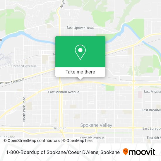 1-800-Boardup of Spokane / Coeur D'Alene map